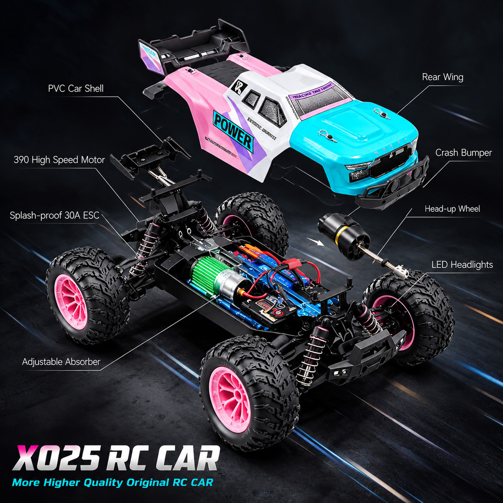 Camioneta RC X025, escala 1:16 - Rc Hobby Grade Truck reseña y precio